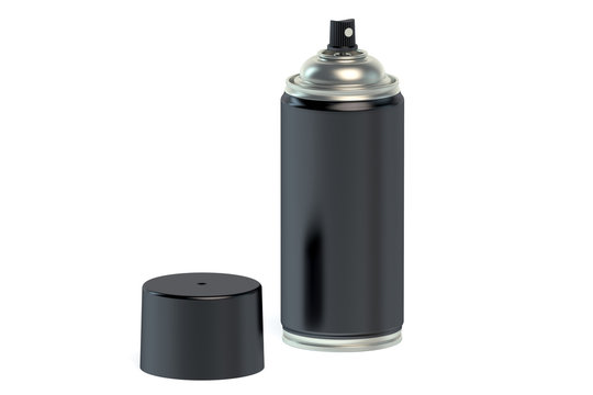 Fototapeta black spray paint can