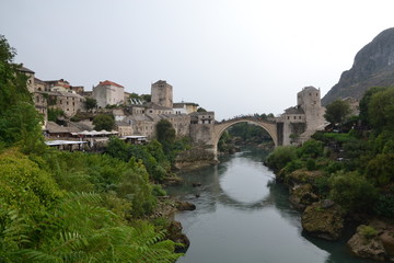 Naklejka premium Bosnia and Herzegovina - Mostar (old bridge)
