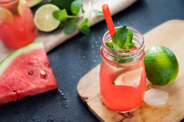 Delicious melon and lime drink
