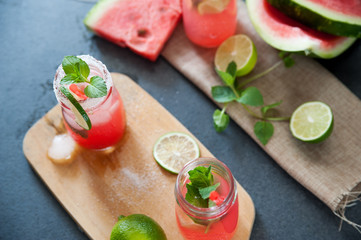 Delicious melon and lime drink