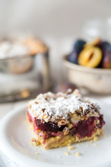 Sweet plum cake
