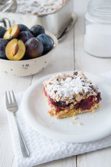 Sweet plum cake