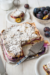 Sweet plum cake