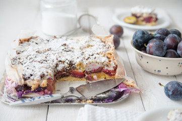 Sweet plum cake