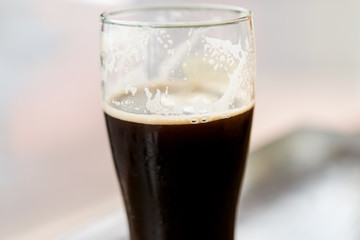 glasses of dark beer