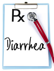 diarrhea word write on prescription