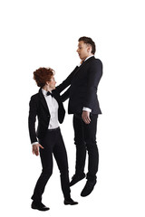 Business concept. Boss and subordinate