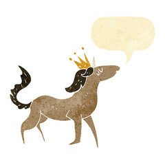 cartoon unicorn with speech bubble