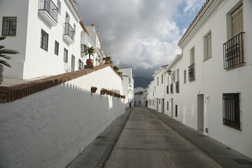 Fototapeta na wymiar Calles de Mijas Pueblo, Málaga
