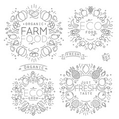 Fruits Vegetables Monograms