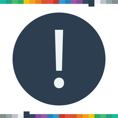 Exclamation point icon.