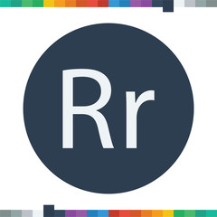 R letter icon.