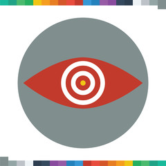 Flat target icon.