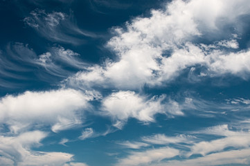 Blue sky with clouds