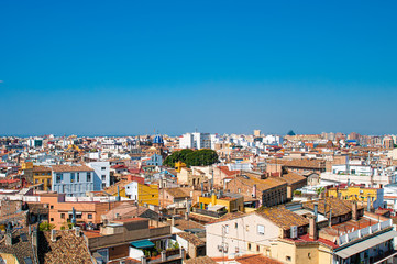 Aerial view on Valencia, Spain