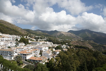 Fototapeta na wymiar Mijas pueblo en la provincia de Málaga