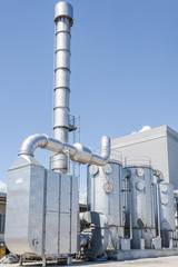 Industrial plant to filter the air