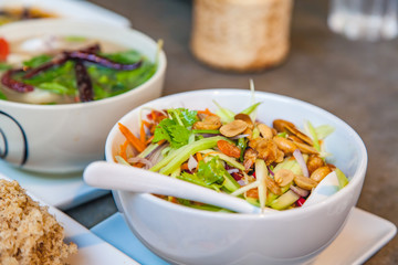Fresh mango salad, Thai food