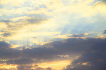 White Clouds in the Sky.