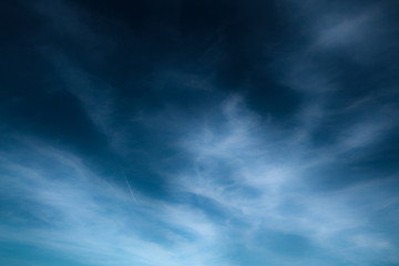 White Clouds in the Blue Sky.