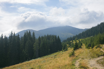 Goverla the Carpathian mountain in Ukraine