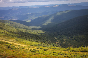 Naklejka premium piękny krajobraz z góry Goverla