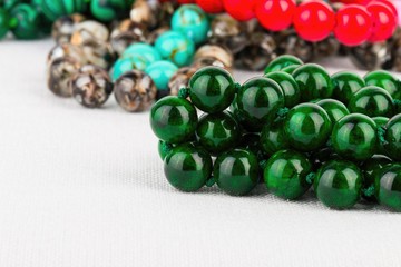 Beads jewelry - Stock Image macro.