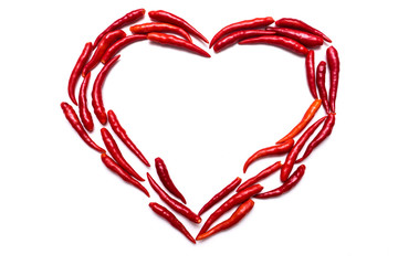 chili peppers heart 2