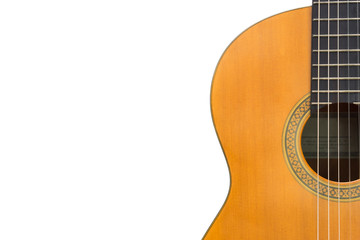 Obraz premium Close-up of classical guitar strings 2