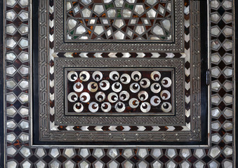 Doors with mother-of-pearl inlay in Topkapi palace