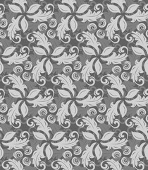 Fototapeta premium Floral Fine Seamless Vector Pattern