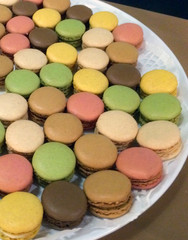 Fototapeta na wymiar Colorful Macaroon Cookies