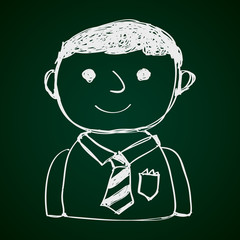 Simple doodle of a man