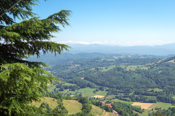 Mombarcaro (Cuneo): the viewpoint. Color image