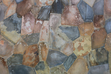 Pattern of stone wall.