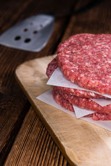 Some fresh made Burgers
