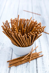 Salt Sticks (close-up shot)