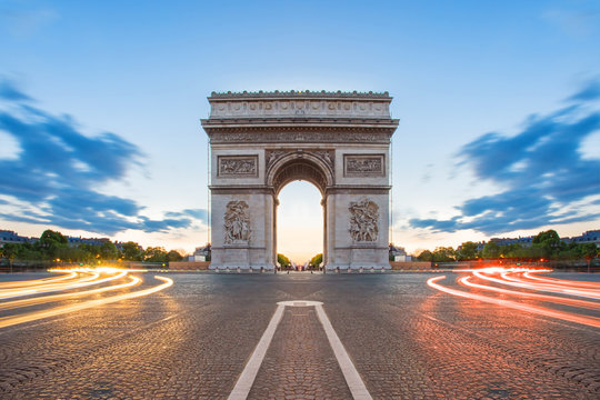 Fototapeta Arc de Triomphe in Paris, France