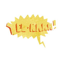 yee hah! cartoon with speech bubble