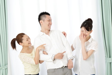 Fototapeta premium Trzech młodych