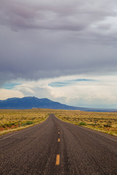 Highway leading to mountain