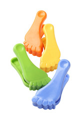 Colourful Plastic Clothes Pegs