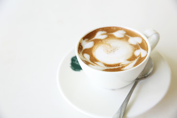 coffee on wood background