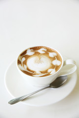 coffee on wood background