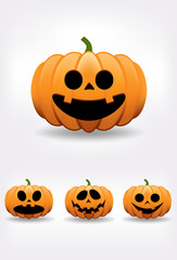 Halloween pumpkin set