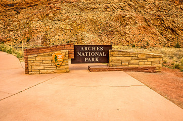 Arches National Park Sign