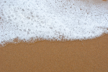 white blur water bubble on sand
