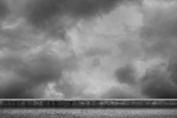 clouds on heaven above the ground