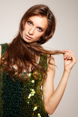 Naklejka premium Shiny girl
