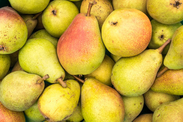 Pears closeup background